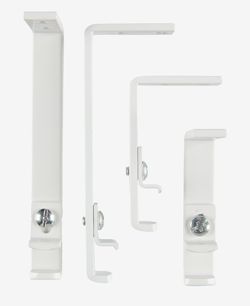 Soporte para riel de cortina FIXI 10cm blanco