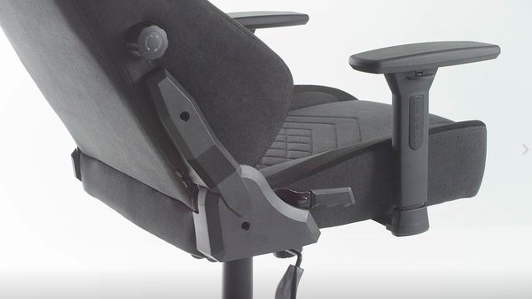 Cadeira gaming ABILDAA cinzento antracite