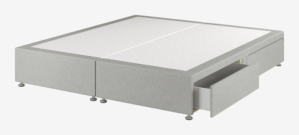 Divan base GOLD D10 4 Drawer King Grey-49