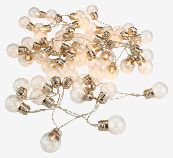 Lyskæde udendørs FINK L735 cm med 50 LED klar
