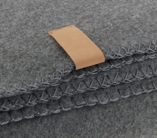 Pătură fleece DAGLILJE 130x170 gri închis