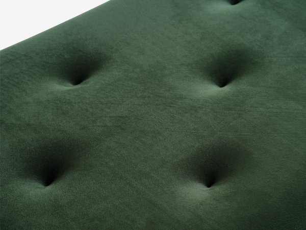 Cassapanca BADSTED con vano conten. velluto verde scuro/nero