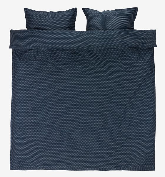 Parure de lit Satin NIRA 240x220 bleu foncé