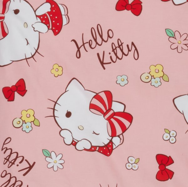 Parure de lit HELLO KITTY 140x200 rose