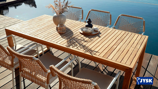 Table de jardin EBBESKOV l90xL196 teck