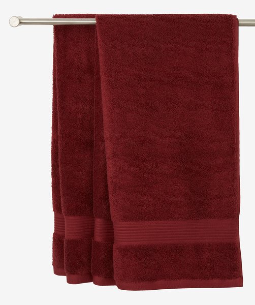 Asciugamano per ospite KARLSTAD 30x50 cm borgogna KRONBORG