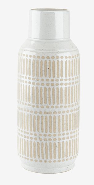 Vase GUSTAF Ø18xH47cm blanc