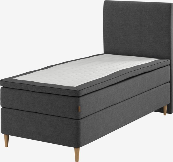 Kontinentalsäng 90x200cm HEMLA GC75 grå-40 memory