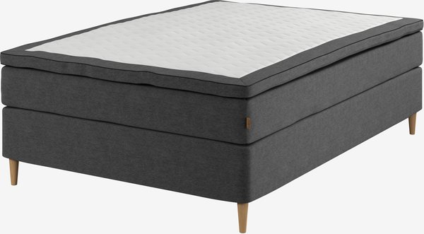 Boxspring 140x200 GOLD C75 latex grijs-40