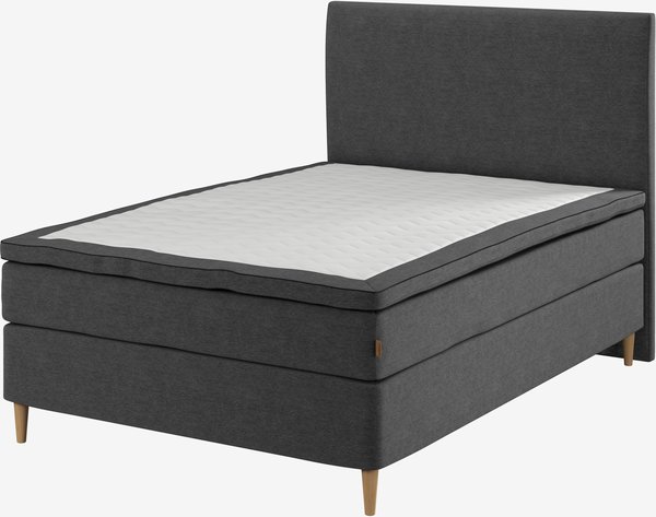 Boxspring 140x200 HEMLA GC75 grijs-40 M latex