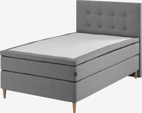 Kontinentalsäng 120x200cm HEMLA GC75 grå-23 memory