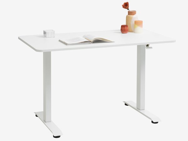 Adjustable desk ASSENTOFT 70x130 white