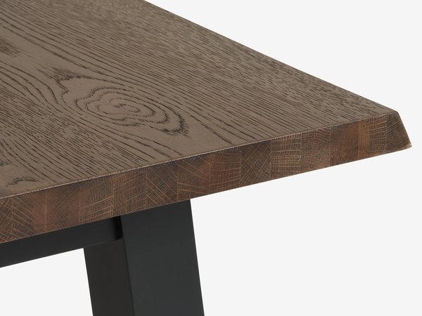 Dining table SKOVLUNDE 90x160 dark oak