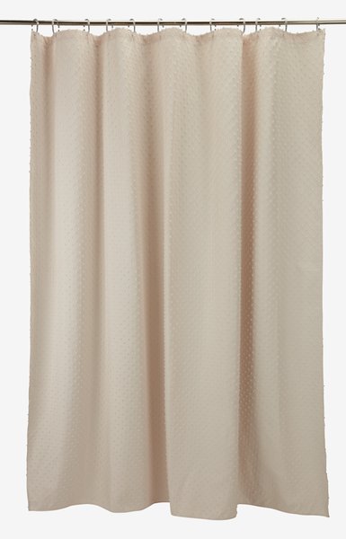 Shower curtain GUNNEBO 180x200 beige KRONBORG