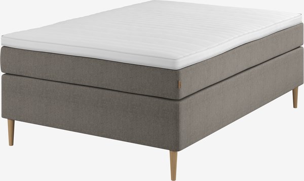 Boxspring 140x200 GOLD C110 traagschuim grijs-21