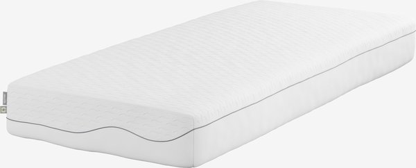 Schaummatratze 90x190 cm WELLPUR KVITA GF85 weiß