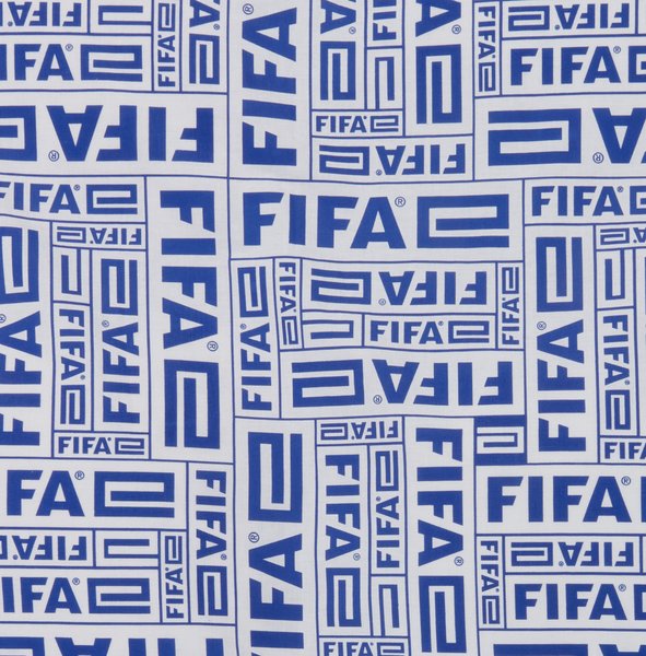 Pussilakanasetti FIFA 150x210 valkoinen/sininen