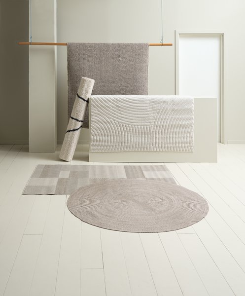 Tappeto MASKROS Ø160 cm color tortora/beige