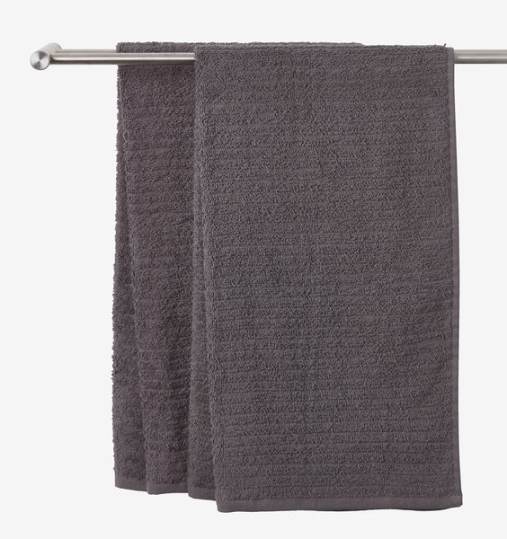 SKL Home Badetuch Mit Schneeflocken-Muster – 100% Baumwolle, 68,6 X 127 Cm In Grau