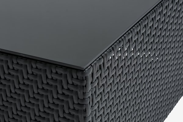 Модулен градински комплект EG 6 места черен