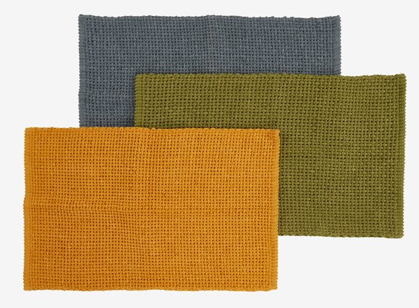 Bath mat NOLVIK 50x80 yellow