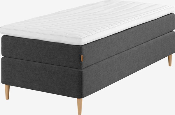 Boxspring 90x200 GOLD C30 grijs-40 DREAMZONE