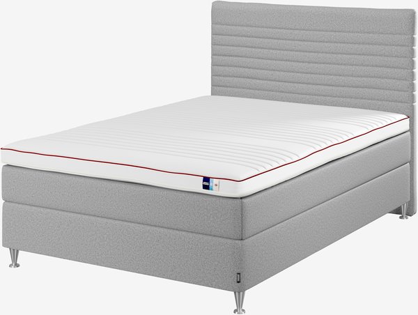 Sommier tapissier 140x200cm TEMPRAKON LYA gris-42