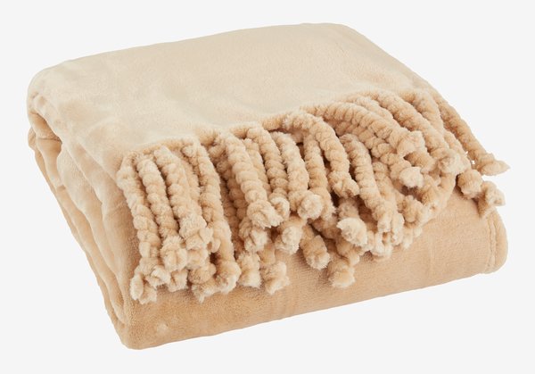 Fleecedecke BONDEROSE 130x170 Fleece latte