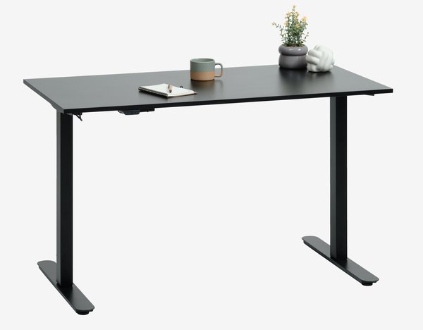 Height-adjustable desk SVANEKE 60x120 black