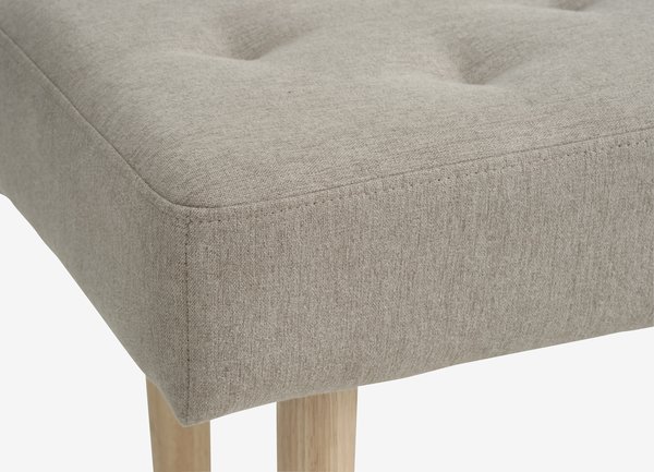 Banc HAGEBRO tissu sable/naturel