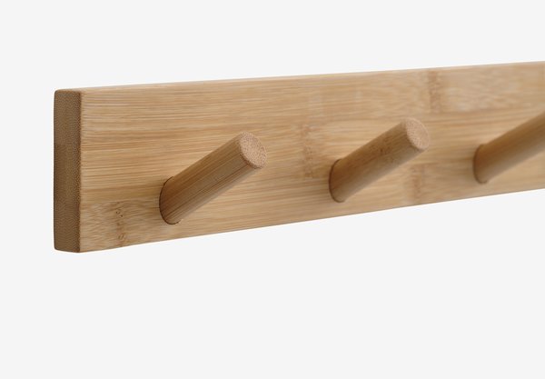 Naulakko MOLLERUP 5 koukkua bambu