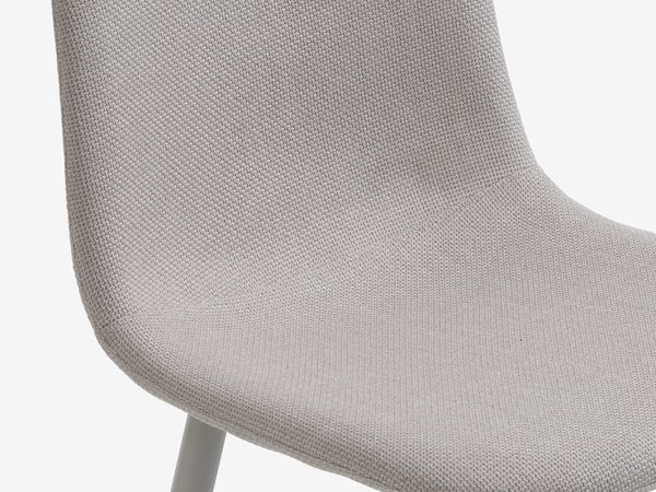 KIRKEBY P130/220 pöytä valkoinen + 4 EJSTRUP tuoli beige