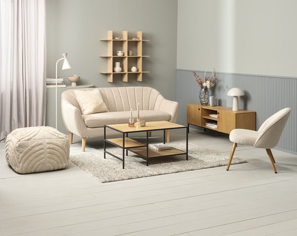 Wall shelf KVISSEL 3 shelves bamboo | JYSK