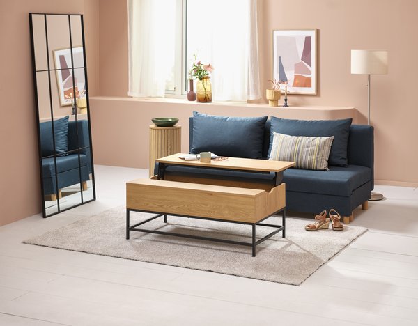 Table basse AABENRAA L110 plateau rel./rangement couleur ch. | JYSK