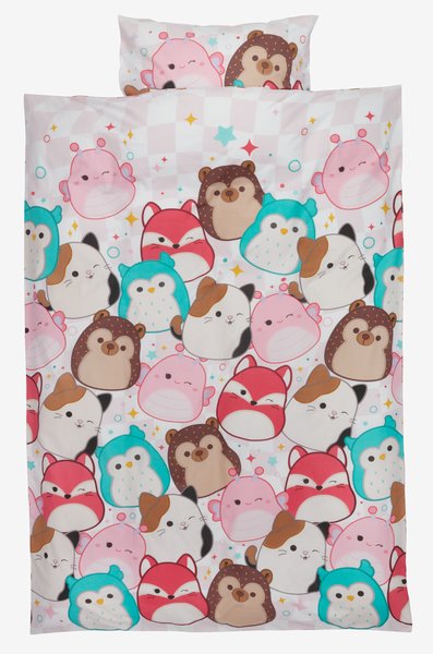 Påslakanset SQUISHMALLOWS 150x210 rosa