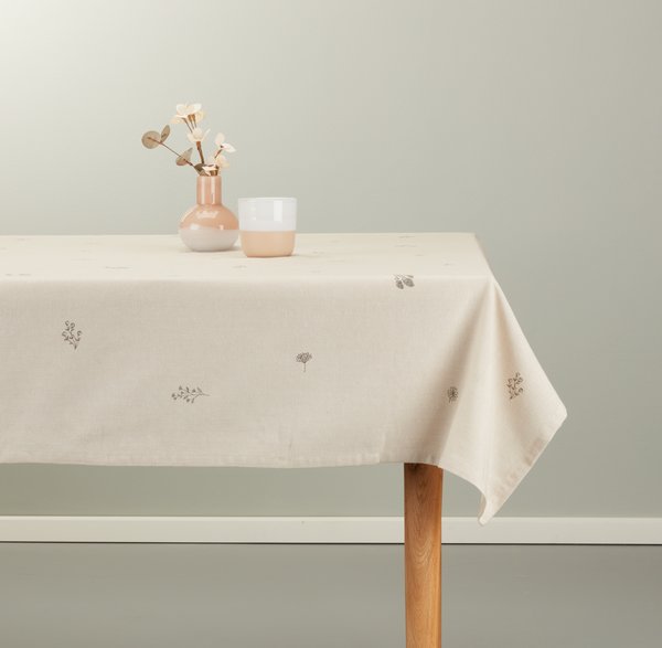 Tablecloth ENGFIOL 140x240 beige/grey