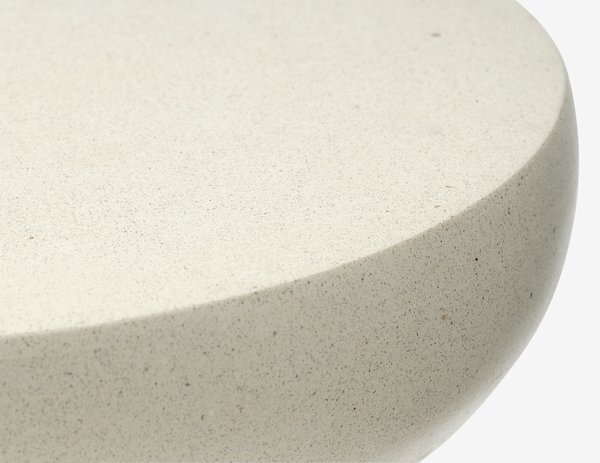 Bijzettafel LYDUM Ø34 grijs/beige vezelcement