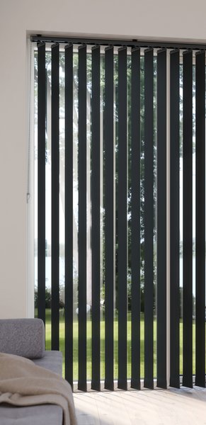 Lamelles verticales ROGEN 200x250cm noir
