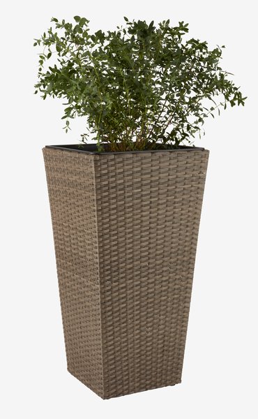 Fioriera intrecciata BLOMMOR P36xL36xH70 cm naturale