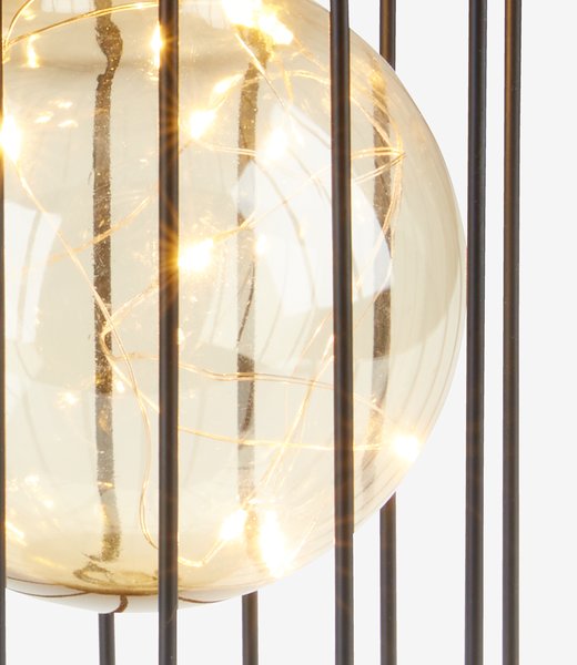 Battery lamp GLENTE D18xH35cm black JYSK