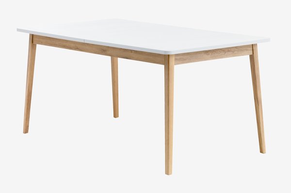 Table GAMMELGAB 160/200 chêne/blanc