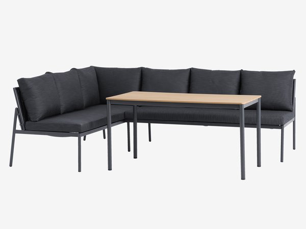Комплект меблів для відпочинку HAFJELL 6м чорний
