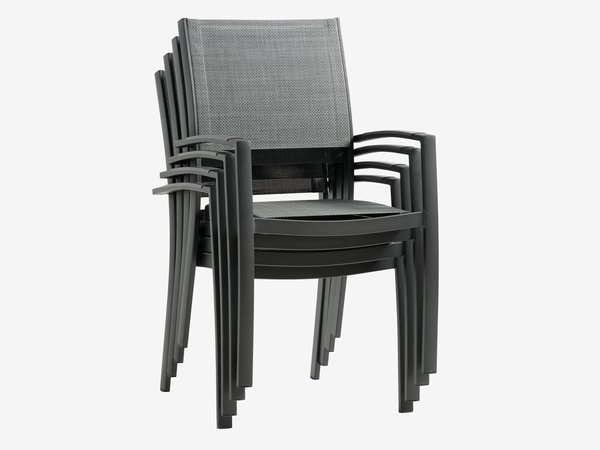 Stacking chair STRANDBY grey