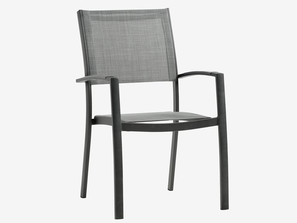 Cadeira empilhável STRANDBY cinzento