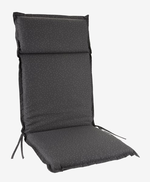 Coxim de jardim cadeira reclinável DAMSBO cinzento