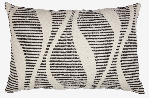 Coussin BERBERIS 40x60 noir/beige