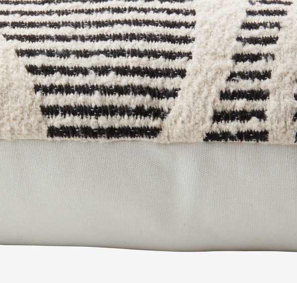 Coussin BERBERIS 40x60 noir/beige