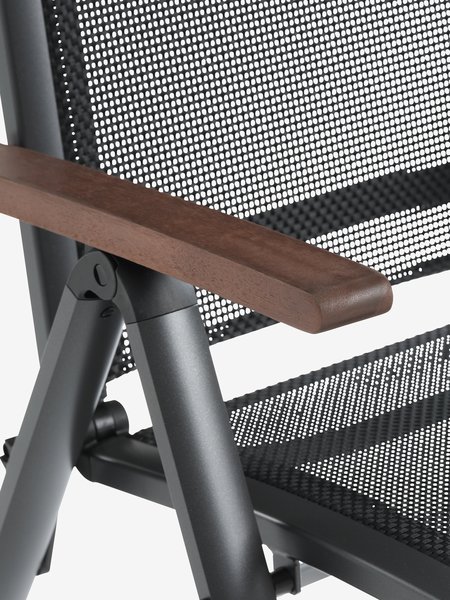 YTTRUP L210/300 table hardwood + 4 LIMHAMN chair grey