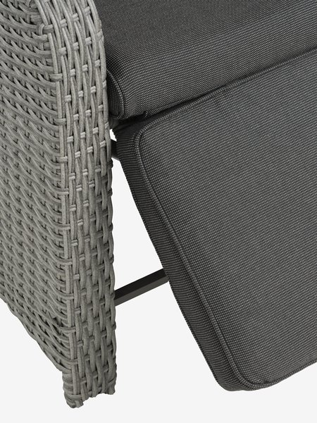 Garden lounge chair STORD grey