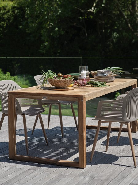 Garden table EBBESKOV W90xL196 teak